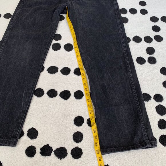 Wrangler Jeans Cowboy Cut Mens 34x30 Black Faded 13WMZWK Slim Fit Bootcut Denim - Picture 12 of 12